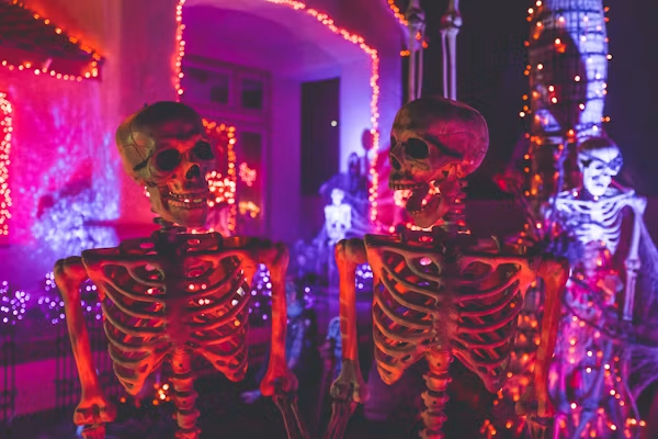 Illuminated Neon Skeletons